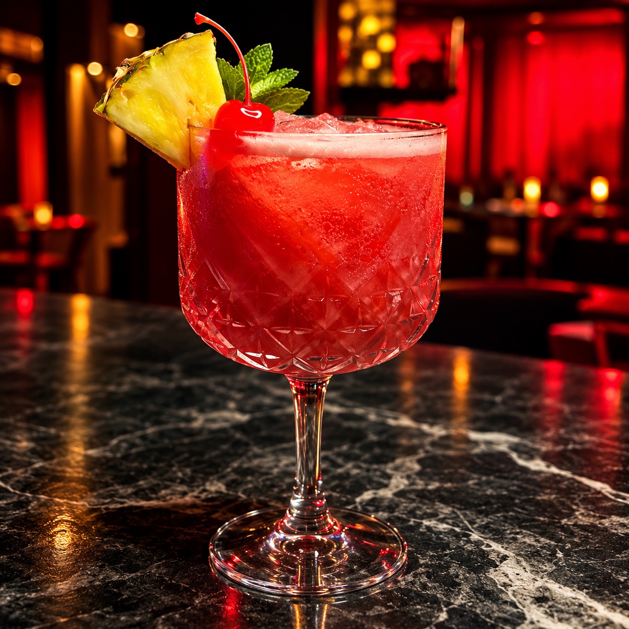 Coctel servido en Cariñito Bar