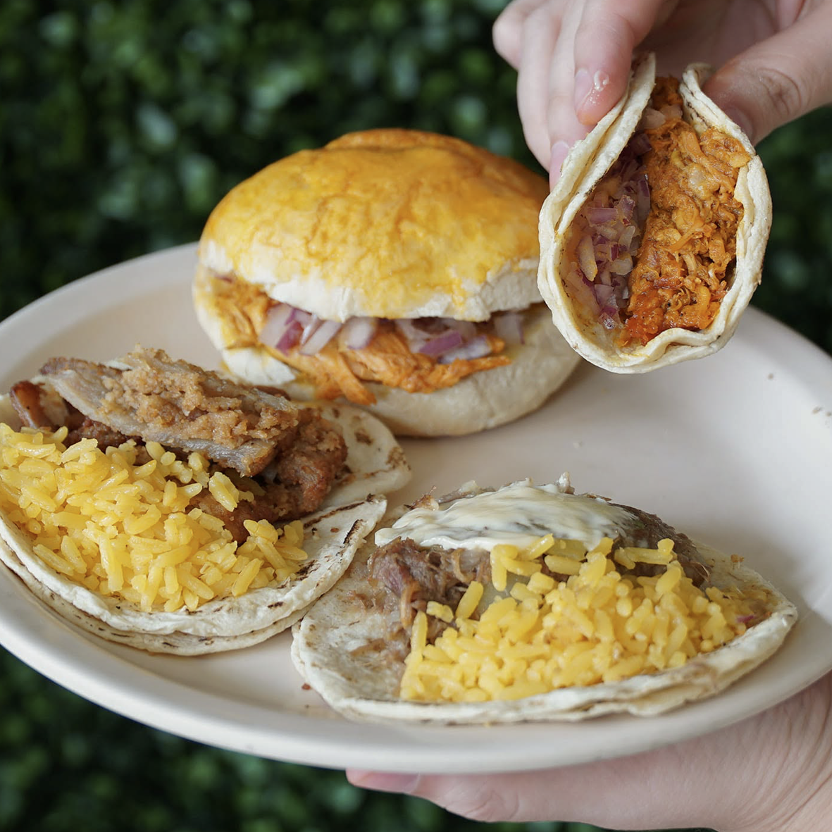 Selección de tacos de El Amigo Nacho